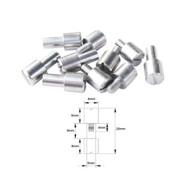 SICOLAS 10 Sets Bracket Corby Bolt Fasteners Lock Rivets, Knife Shaft Pivot Pin Screws, DIY Tool Handle Fastener Studs,Countersunk Head 8mm (Stainless steel)