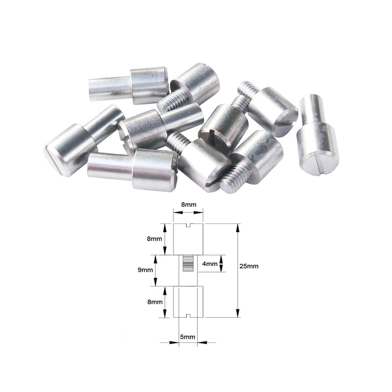 SICOLAS 10 Sets Bracket Corby Bolt Fasteners Lock Rivets, Knife
