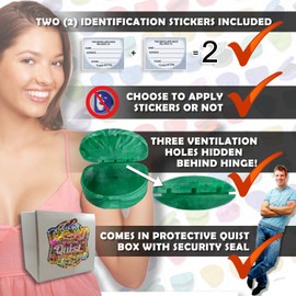 QUIST (TM) FarOut - Orthodontic Retainer Case (Blue Steel)