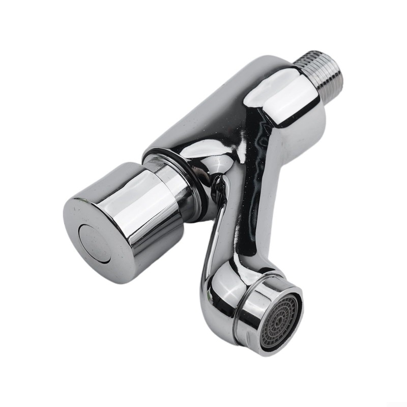 Bathroom Self-Closing Faucet Sink Push Wall Tap Delay Single Lever