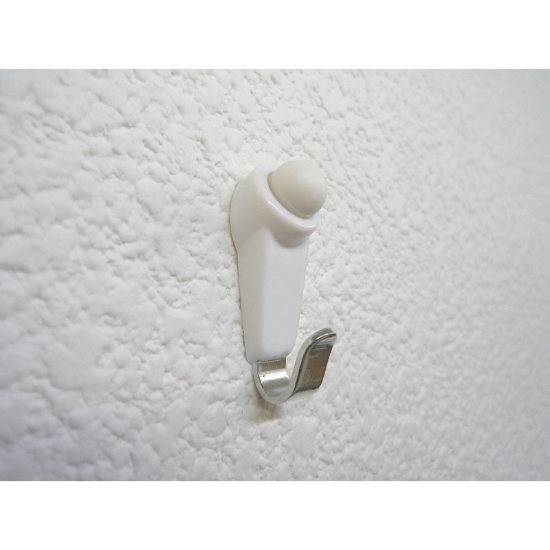 Daisen N04007328 Picture Frame Hanging Hardware White Hook Pin for