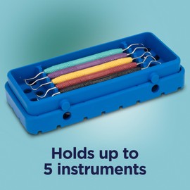 Practicon Cool Cassette 2 Silicone Autoclave Cassette for Dental Instruments, Size 5 Instrument Tray, Green