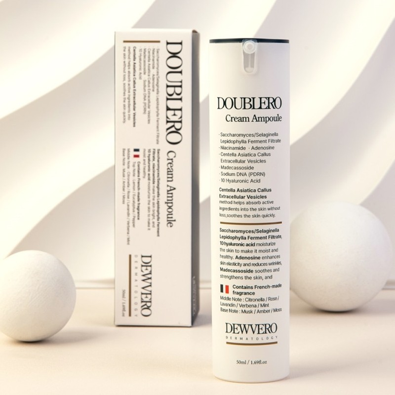 Duvero Double Lo Cream Ampoule 50ml+pack+sample / 듀베로 더블로 크림