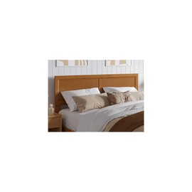 HomeStock Rococo Radiance Full Solid Wood Headboard in Light Toffee, Adjustable Panel Headboard with Modern Elegance, Fits Most Metal Bed Frames, and Versatile Size Options