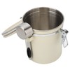 Coffee Canister Airtight Stainless Steel Kitchen Food Storage Container with
