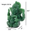 Lord Ganesh Statues - Dark Green Jade Ganesh Idol Figurine