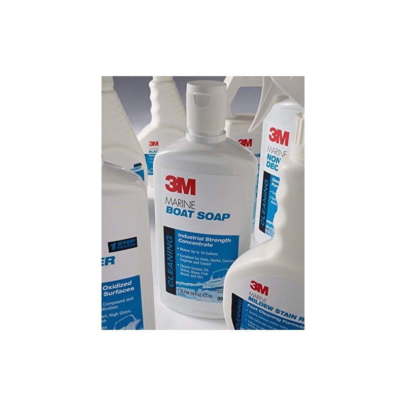 3M Marine Non-Skid Cleaner, 1 L (33.8 fl oz),Yellow/Brown