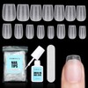 TOMICCA Nail Tips for Gel Nails with Nail Glue Set,