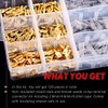 Hilitchi 720Pcs Gold Quick Splice Male and Female Wire Spade