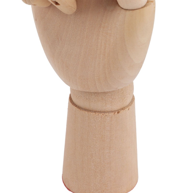 Flexible Wooden Hand Model Moveable Wooden Artists Manikin Hand Figure