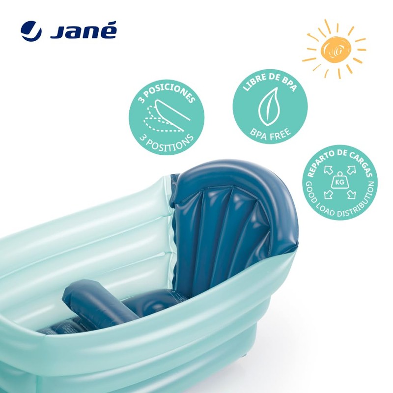 Jané 3 Position 30 Litre Inflatable Baby Bath Tub -
