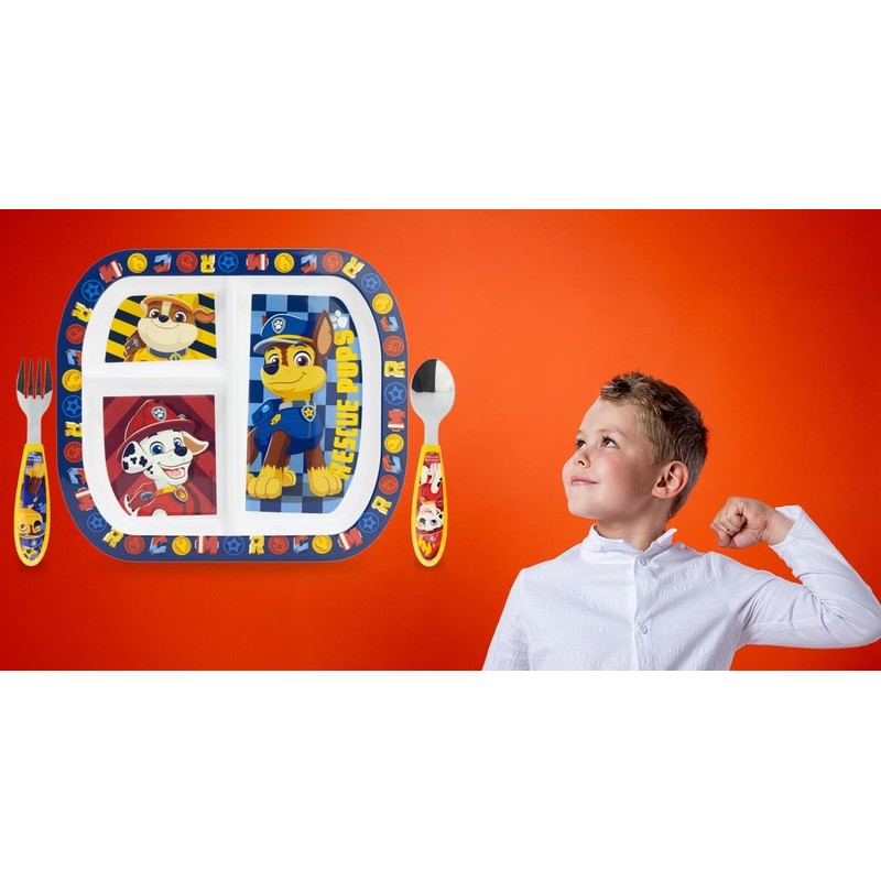 Sorrisini Wiederverwendbares Geschirr-Set, 3-teiliges Teller-Set, Entwöhnungsset für Babys mit Teller,