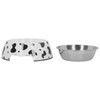 Dog Food and Water Bowl AntiSlip Base Stainless Steel Pet