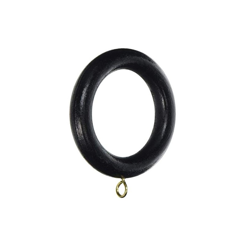 Bulk Hardware BH05963 Wood Curtain Pole Rings With Screw Eye