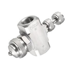 METALLIXITY Luft Zerstäubung Düse (78mm/3.07") 1Stk Edelstahl 1/4 BSPT 80° Lüfterform Sprühdüse - für Rostentfernung Silber