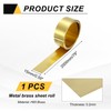 MECCANIXITY Brass Sheet Roll, 0.2 x 15 x 2000mm(TxWxL) Metal