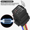 DaierTek 8 Pack 12V Relay with Built-in Diode & 12