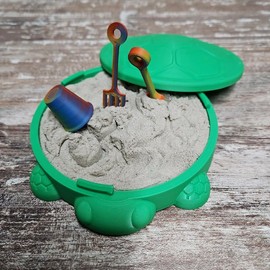 3D Printed Desktop Turtle Box - Color: Brown Top