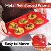 Silicone Egg Molds, 3 Inch Muffin Top Pans Non Stick