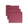 Smead File Folders 1/3 Cut Single-Ply Tab Maroon (100) De