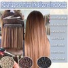 200 PCs Light Blonde Micro Ring Beads 5mm - Invisible