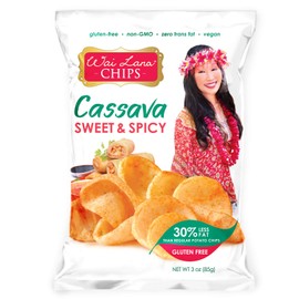 Cassava Chips – Sweet & Spicy (6 Pack of 3 Ounce Individual Bags) - Gluten Free, Non-GMO, Vegan, Zero Trans Fats – Wai Lana