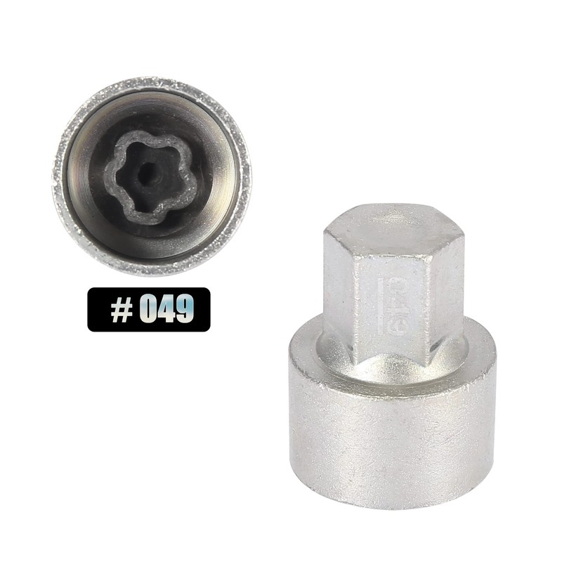 X AUTOHAUX Anti-Theft Wheel Bolt Wrench with Wheel Nut Wrench