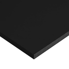 Marine Board HDPE (High Density Polyethylene) Plastic Sheet 1/4" x 11" x 48” Black Color Textured