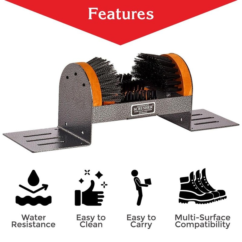 Scrusher Big Boot Cleaner - Extra Wide Heavy Duty Boot