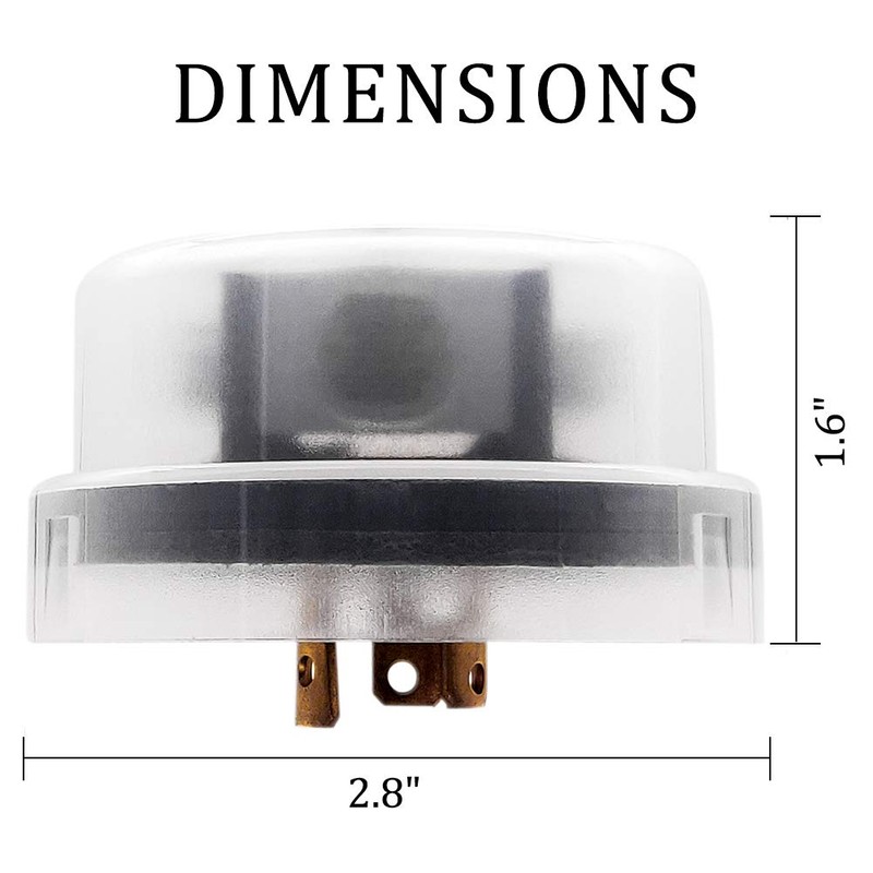 CHISWEAR Outdoor Twist-Lock Thermal Photocontrol with Time Delay - Controls