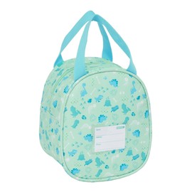 Safta PREESCOLAR DINO Lunch Bag, High Quality and Maximum Resistance for Meals, Leisure, 19 x 14 x 22 cm, Green, M, Casual, Green, Casual