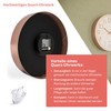 Mebus Wall Clock, Plastic Aluminium, White, 30 cm