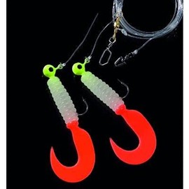 Dega Lum Pilk Leader + Japanese Red/Yellow Jig Head