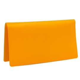 Sunburst Orange Vinyl Checkbook Cover, Top Tear Personal Vinyl Checkbook Cover