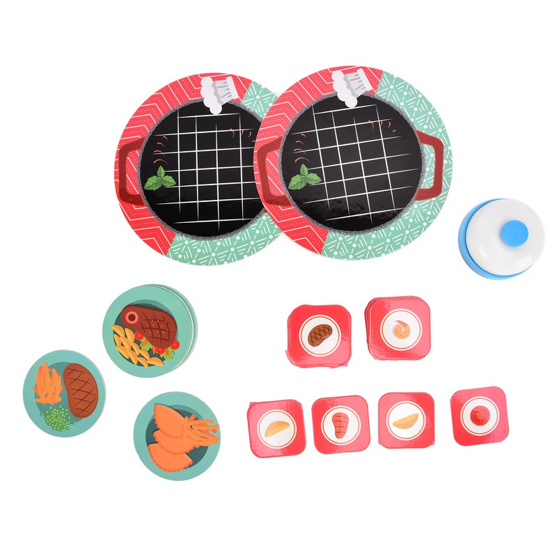 Children Card Toys Food Puzzle Board Matching Game Toys Early