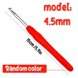 Crochet Hook, 4.5 mm Ergonomic Crochet Hook, Crochet Needles for Arthritic Hands, Knitting Needles with Soft Handle Beginners and Experienced Hobbyists (4.5 mm)