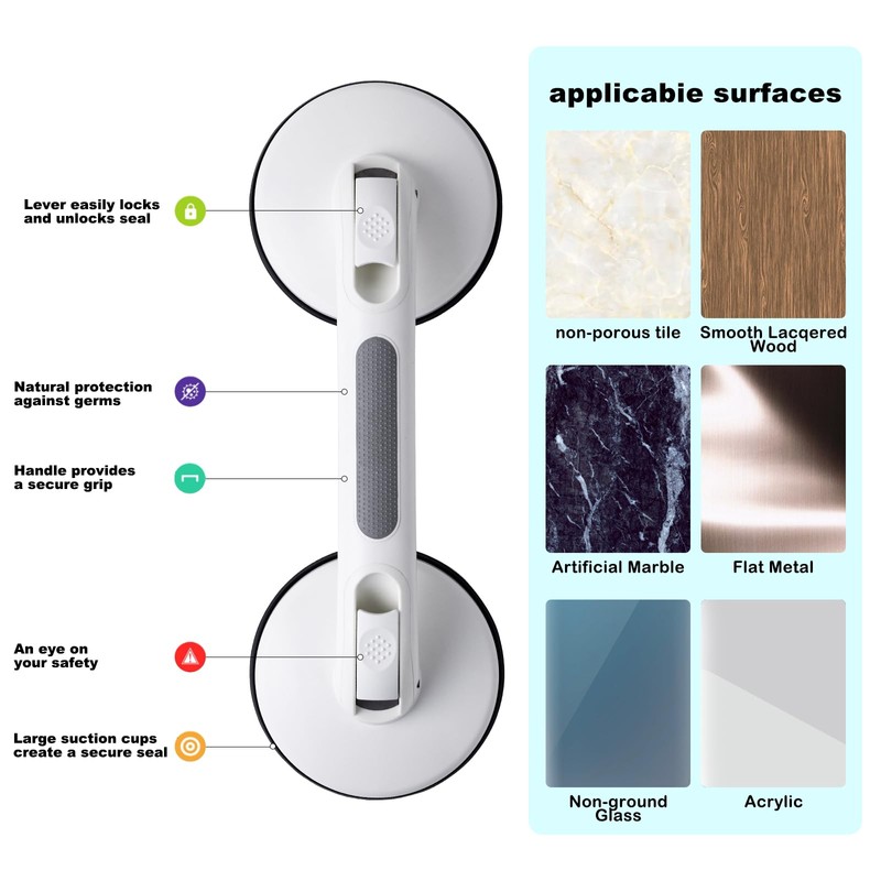 DAREN MEDICAL New Shower Handle Shower Grab Bars for Bathtubs