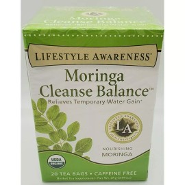 LIFESTYLE AWARENESS TWO PACK LIFESTYLE AWARENESS, MORINGA CLEANSE BALANCE, CAFFEINE FREE