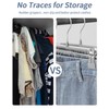 Pack of 10 Clothes Hangers, 30 cm Metal Trouser Hangers,