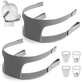 YBWM 2Packs Replacement Dreamwear Headgear Straps Compatible with DreamWear Full Face Mask，Adjustable Soft DreamWear Full Face Replacement Headgear with Clips