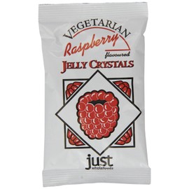(4 PACK) - Just Wholefoods - Raspberry Jelly Crystals | 85g | 4 PACK BUNDLE