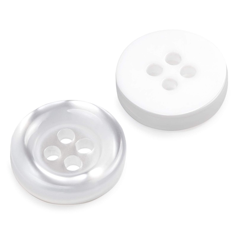 BeeSpring Mother of Pearl Buttons 20 Pieces Shirt Button 0,5