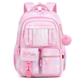 mygreen Kids Backpack for Girls - School Bags for Middle School Students - Book Bag for Elementary Primary School Pink