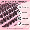GGOKOK Lash Clusters Wispy DIY Lash Extension 8-16mm Eyelash Clusters