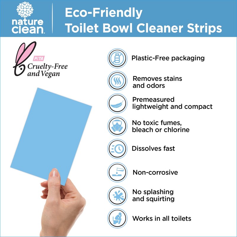 Nature Clean Non-Toxic Toilet Bowl Cleaners Strips 36 count -