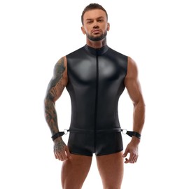 mens overall&cuffs L black