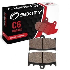 Sixity C6 Front Ceramic Brake Pads compatible with Vertemati SR 450 SR 600 Motard Racing 2003-2004 Complete Set