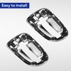 Easyinst Chrome Exterior Door Handle Cover Right Fit for 2008-2017