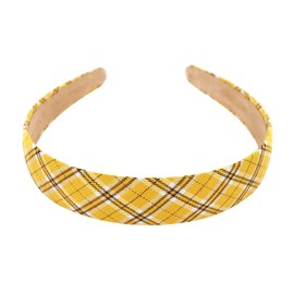 axy HRKD1 Set of 2 Classic Vintage Headbands, Women's Headbands, Set of 2, Yellow