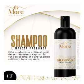 More Keratinas Shampoo Limpieza Profunda 4 Lts